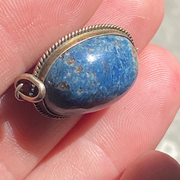 Vintage Lapis pendant - Picture 4 of 15